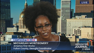 MICHAELA MONTGOMERY America First Works supports TRUMP & issues driving young, black voters in 2024